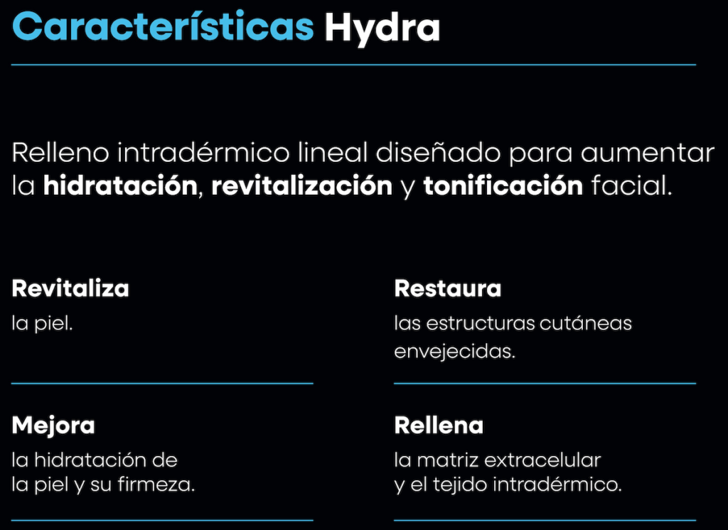 características ácido hialurónico hydra